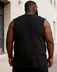 Big & Tall Men's Juneteenth Free 1865 Print Crewneck Sport Vest