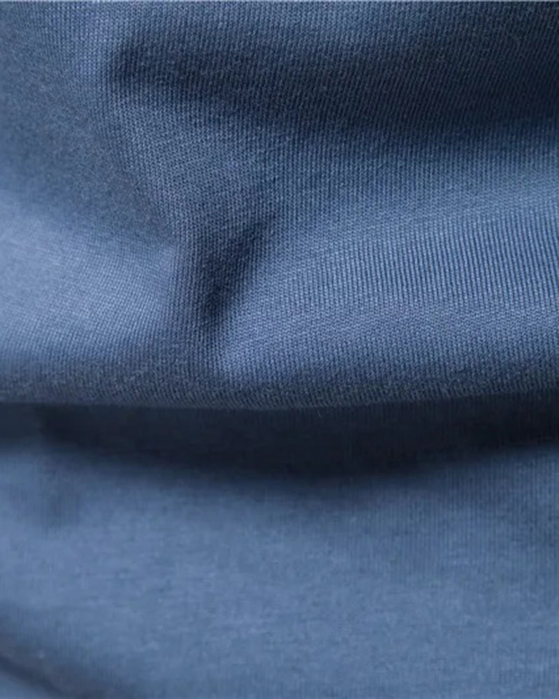 Big & Tall Men's Henry Neck/Round Neck Long Sleeve T-Shirt Base Top XS-5XL