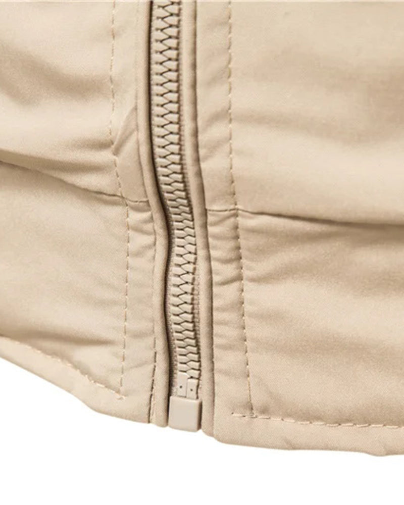 Big & Tall Men's Stand Collar Jacket Coat M-5XL