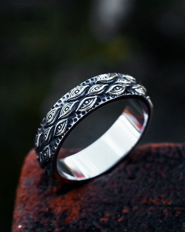 Vintage Viking Totem Eye Ring