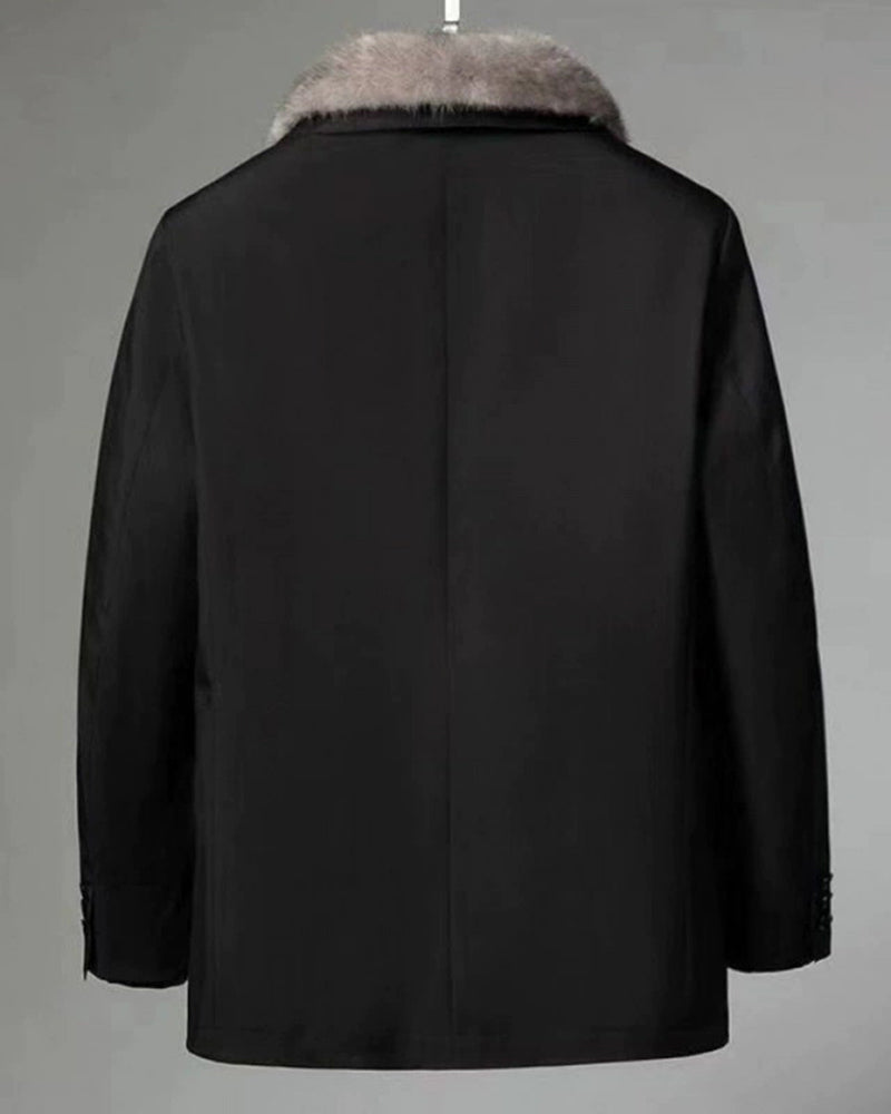 Big & Tall Men's Plush Warm Short Thickened Jacket Parker M-7XL