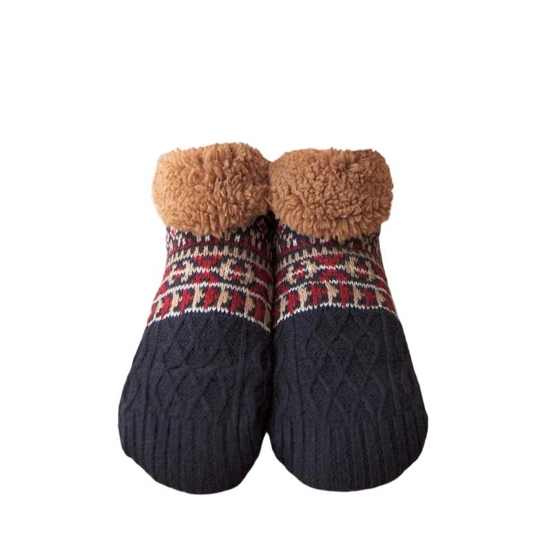 Winter Lamb Velvet Padded Home Floor Socks