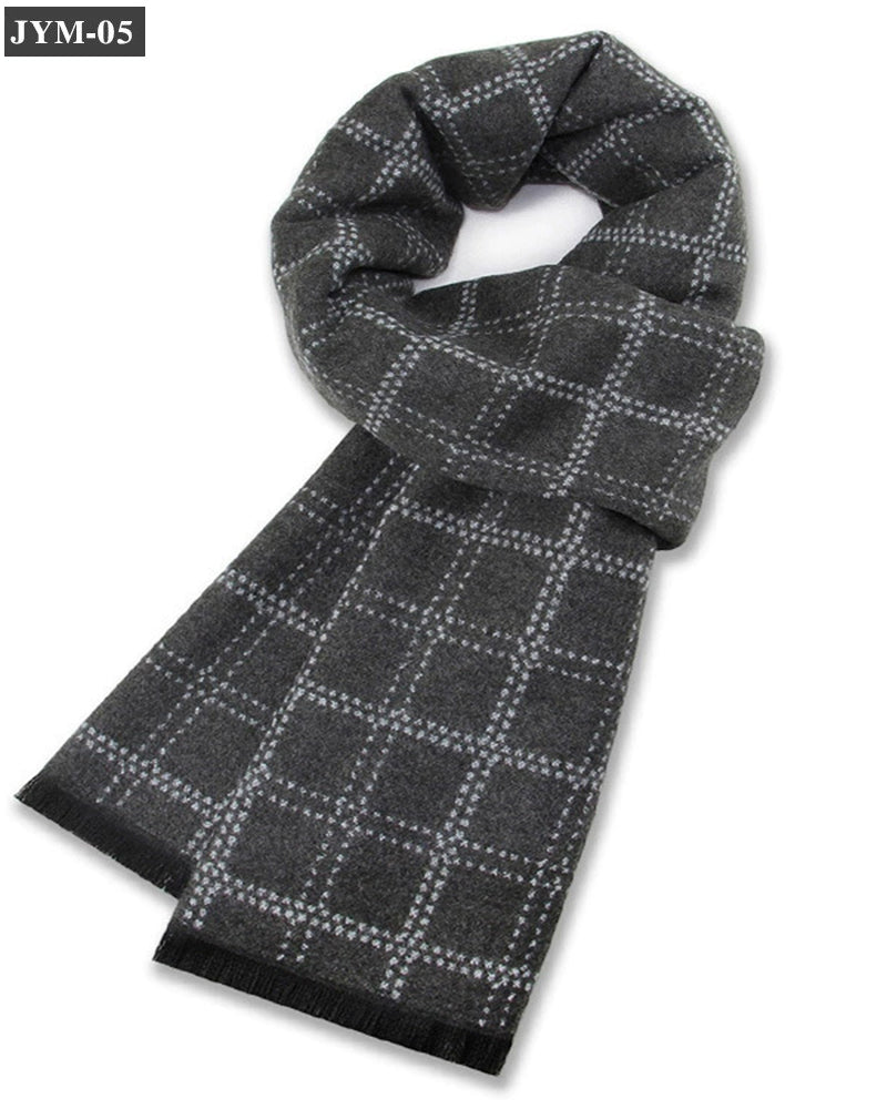 Check Wool Blend Scarf