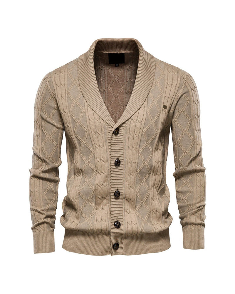 Big & Tall Men's V-Neck Long Sleeve Sweater Cardigan Coat M-3XL