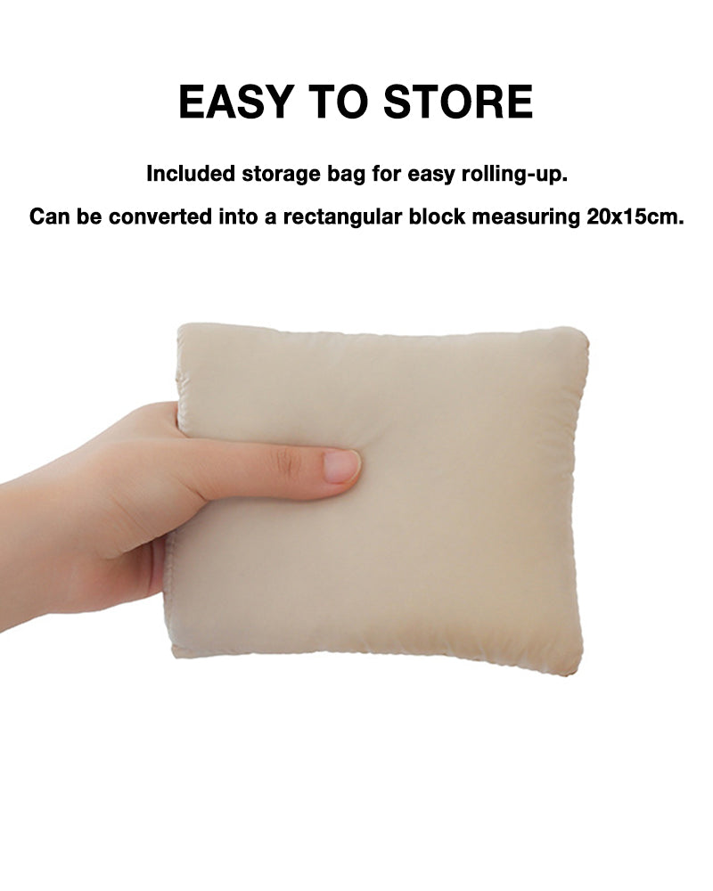 Water-repellent Solid Color Down Portable Storage Scarf