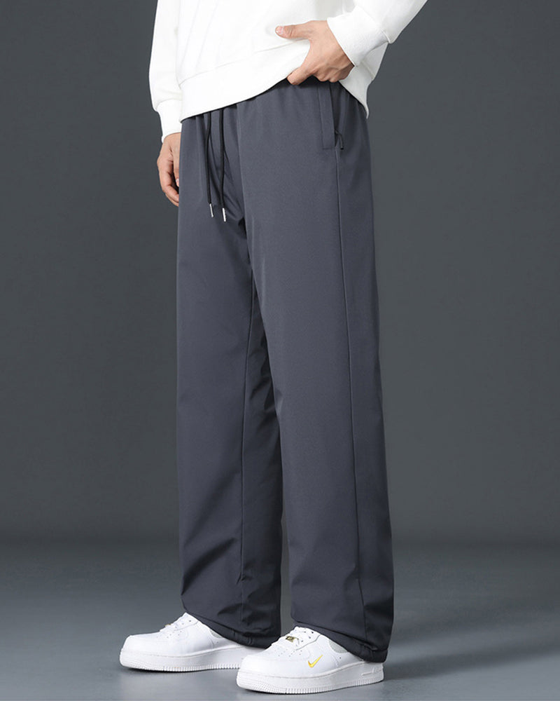 Big & Tall Men's Graphene Knee Pads Thickened Windproof Warm Pants M-5XL