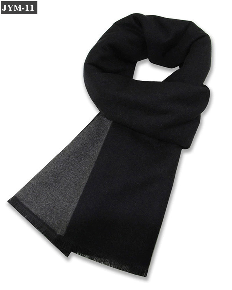 Men's Scarf Wool Blend Check Scarf