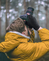 Double Layer Fleece Windproof Flip Warm Gloves