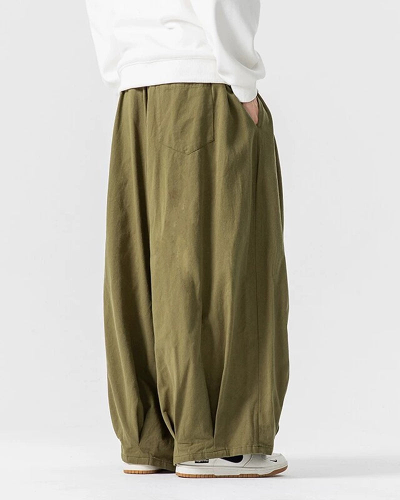 Big & Tall Men's Ultra-wide Loose Japanese Wide-leg Overalls M-5XL