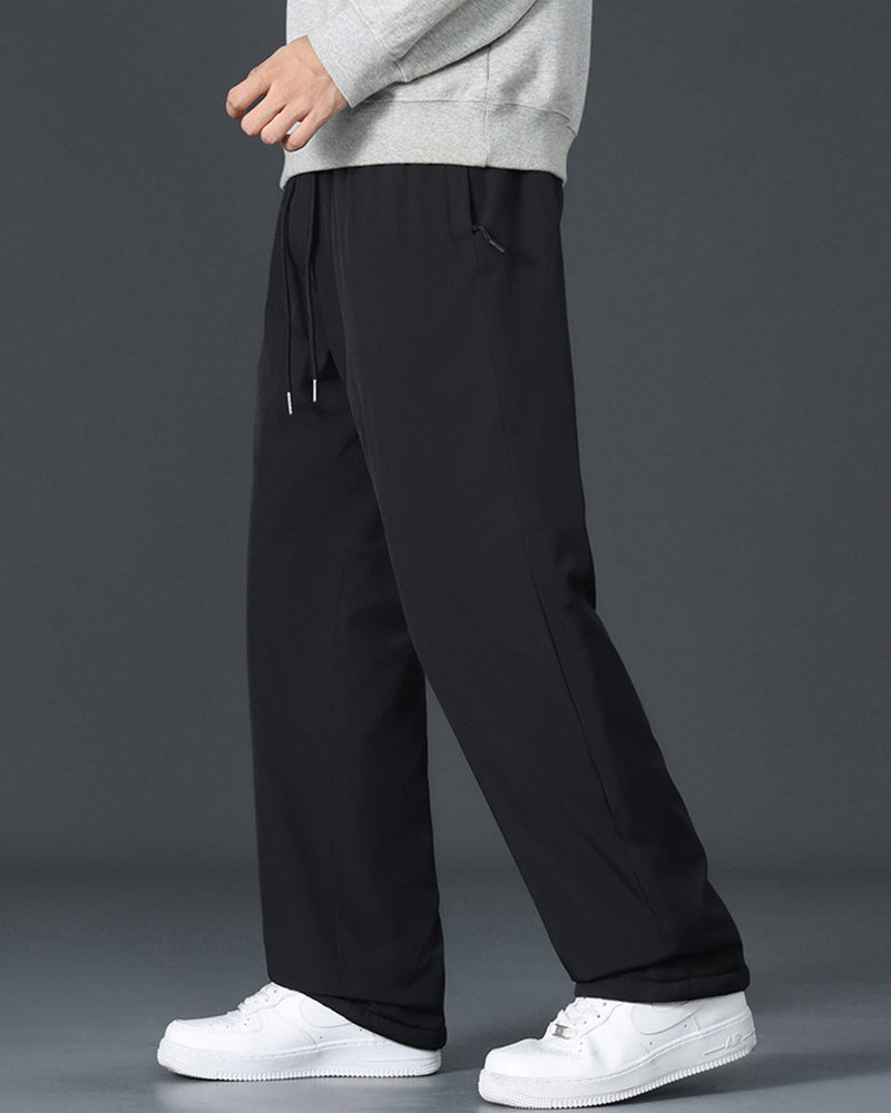 Big & Tall Men's Graphene Knee Pads Thickened Windproof Warm Pants M-5XL