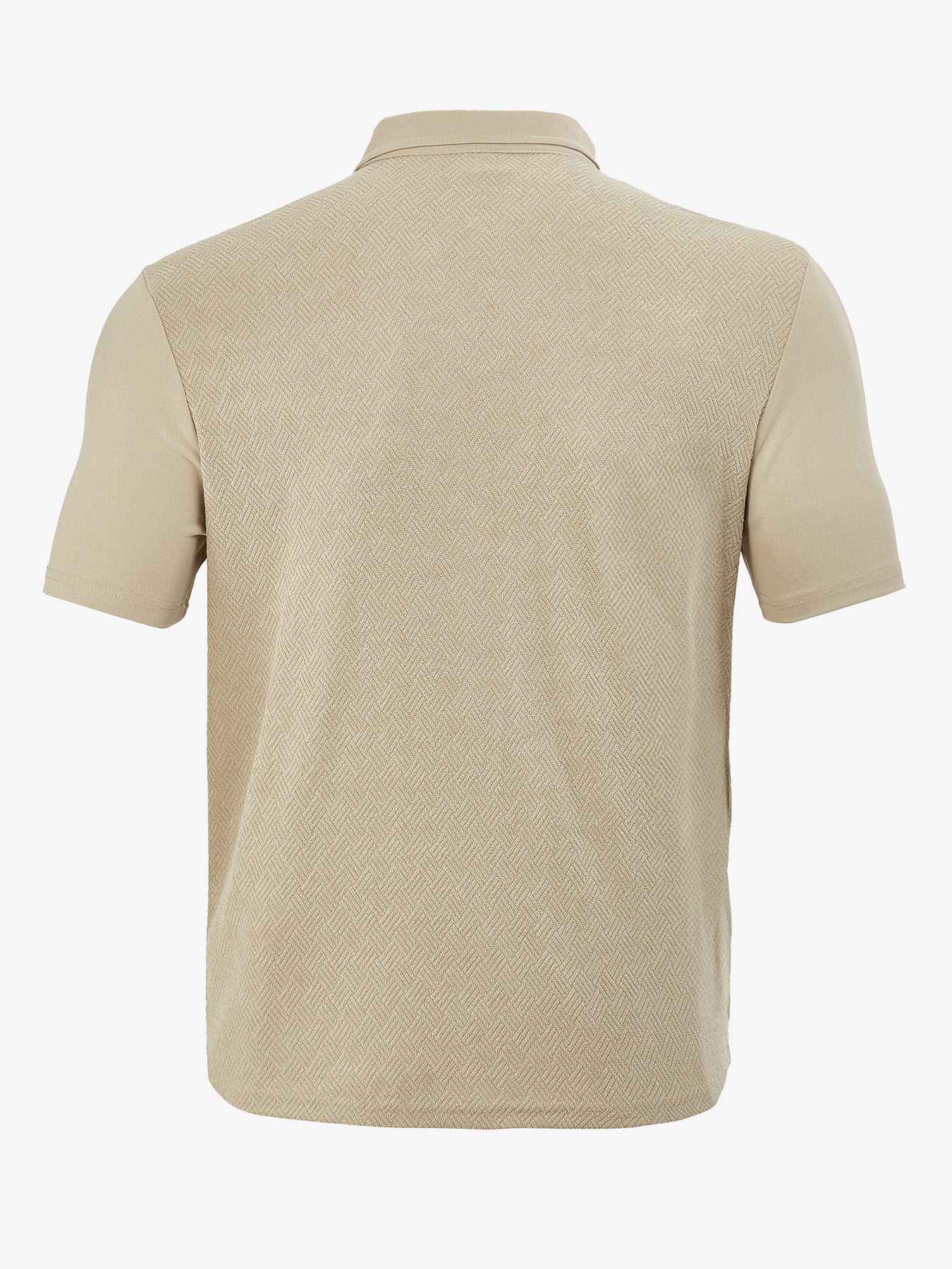 S-3XL Lapel Towel Jacquard Short Sleeve Shirt