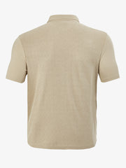 S-3XL Lapel Towel Jacquard Short Sleeve Shirt