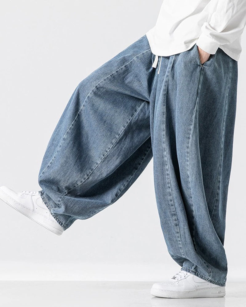 Japanese Retro Harlan Straight Denim Pants