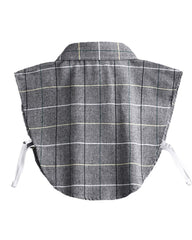 Autumn And Winter Cotton Plaid Fake Collar Decorative Collar