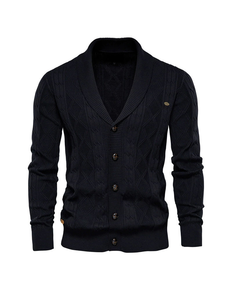 Big & Tall Men's V-Neck Long Sleeve Sweater Cardigan Coat M-3XL