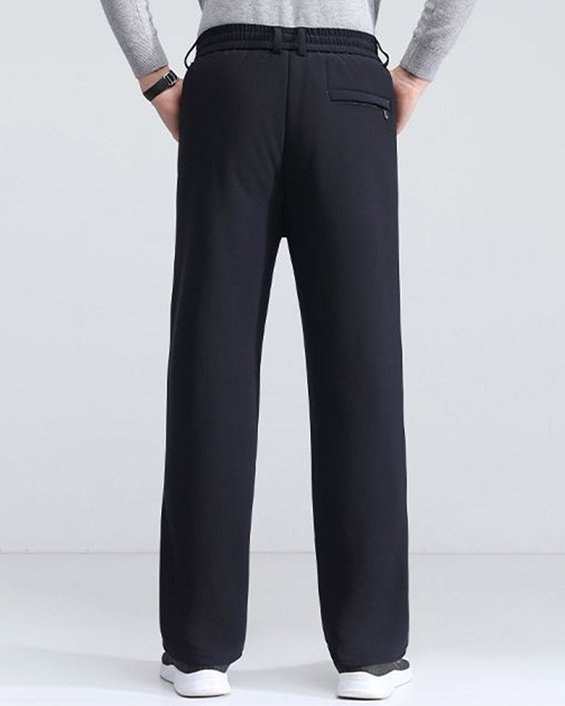 Big & Tall Men's Lambskin Elastic Waist Padded Warm Pants XL-6XL