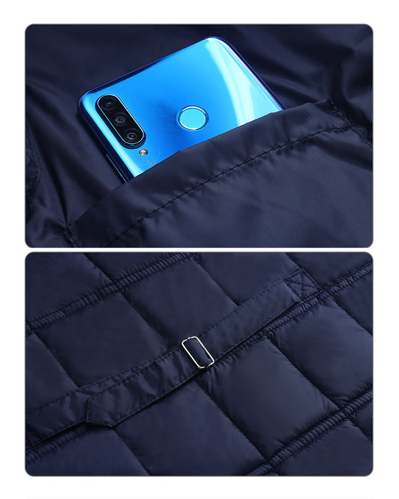 Big & Tall Men's Solid Color Warm Down Vest L-5XL