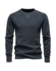 Big & Tall Men's Business Solid Color Crewneck Sweater S-2XL