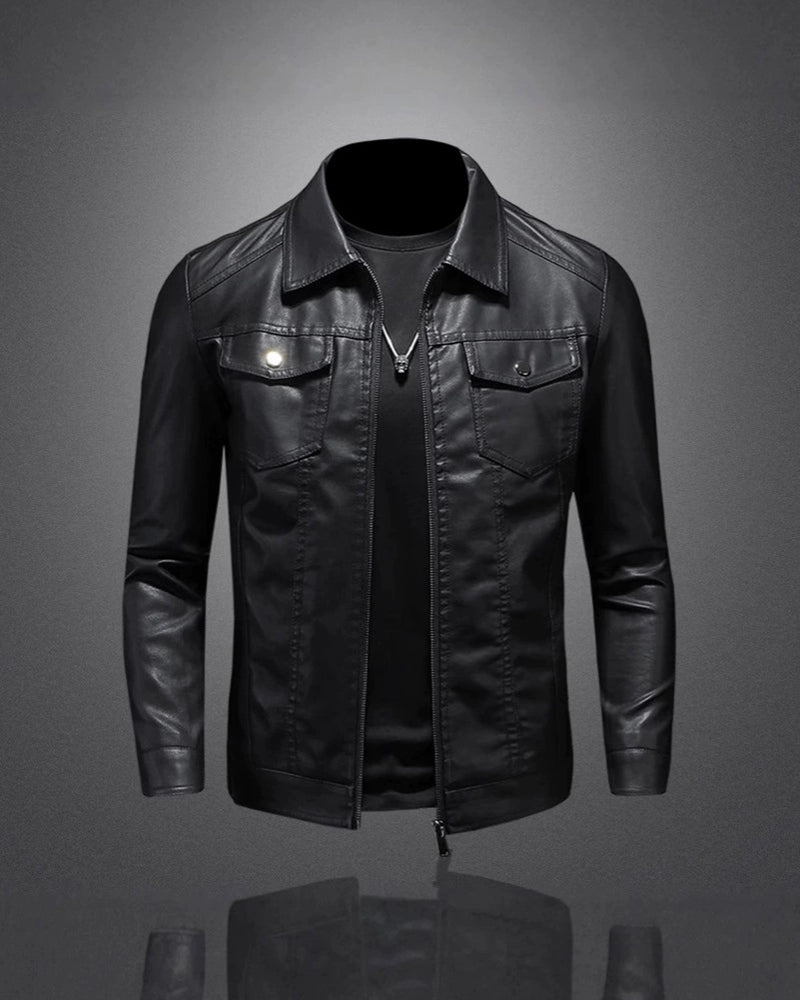 Big & Tall Men's Leather Plus Velvet Padded Motorcycle Jacket Coat M-5XL