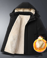 Solid Color Thickened Lamb Fleece Cotton-padded Jacket L-8XL