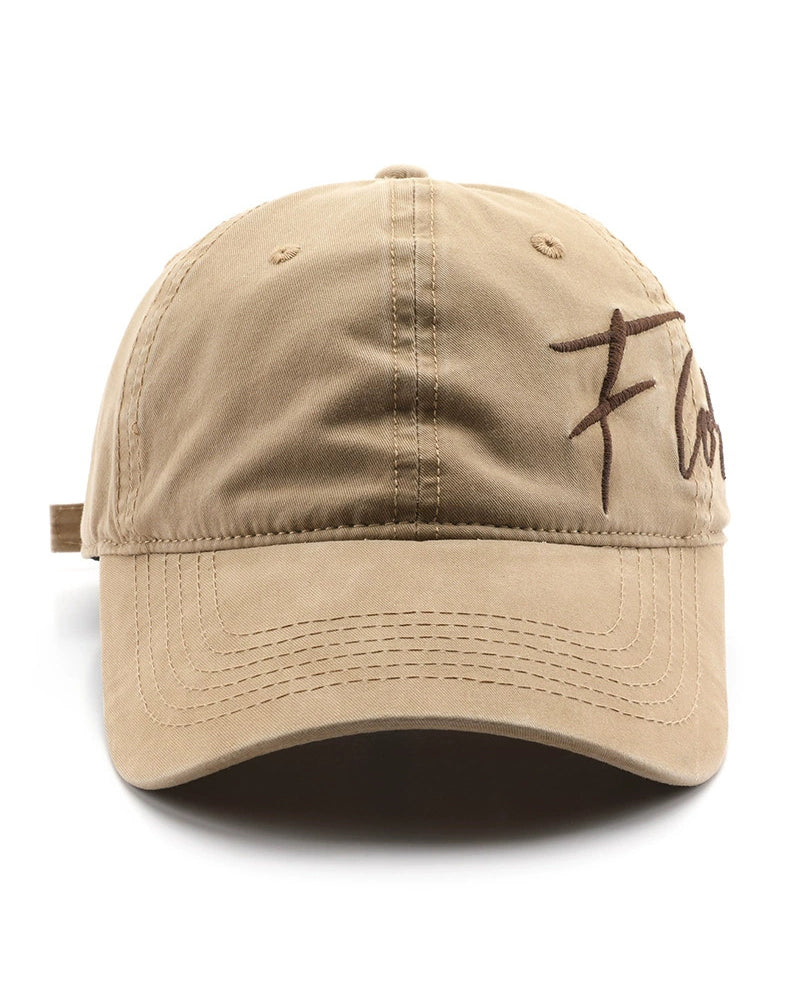 Outdoor Vintage Letter Embroidered Cap