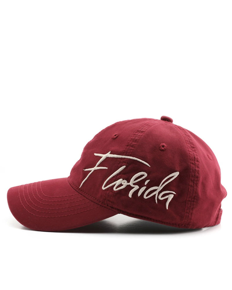 Outdoor Vintage Letter Embroidered Cap