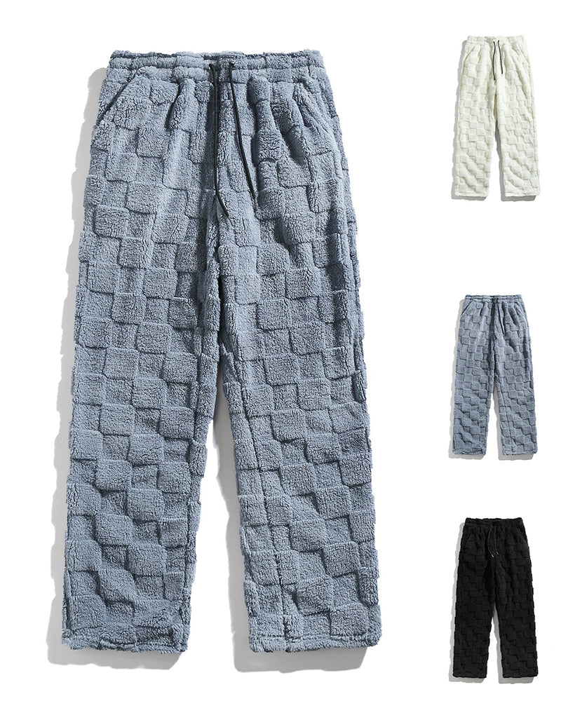 Big & Tall Men's Mao Mao Square Warm Straight Pants S-3XL