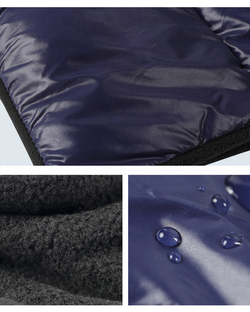 Water-repellent Solid Color Down Portable Storage Scarf