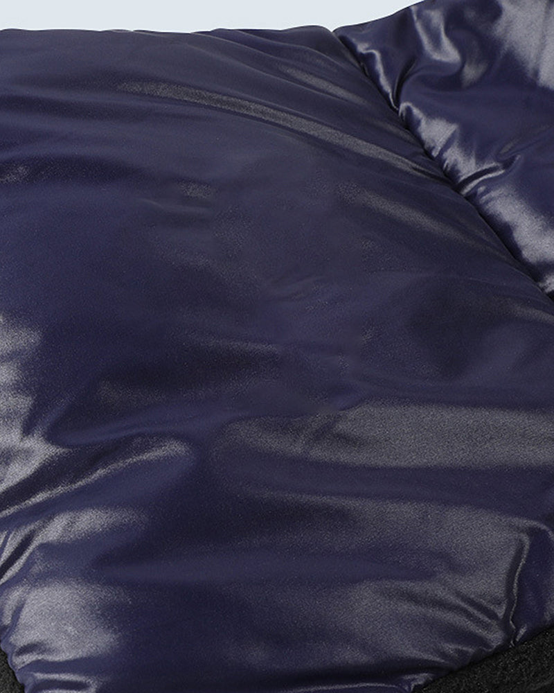 Water-repellent Solid Color Down Portable Storage Scarf