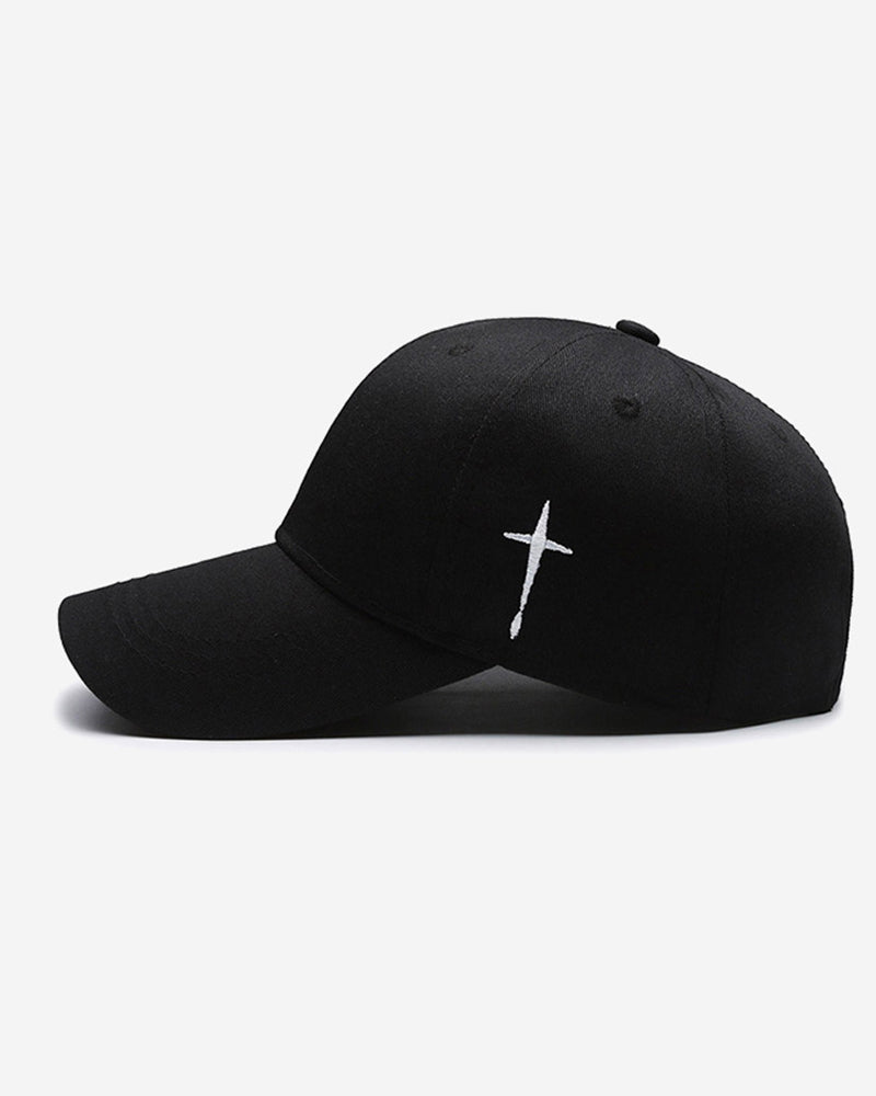 Embroidered Cross Casual All-match Cap