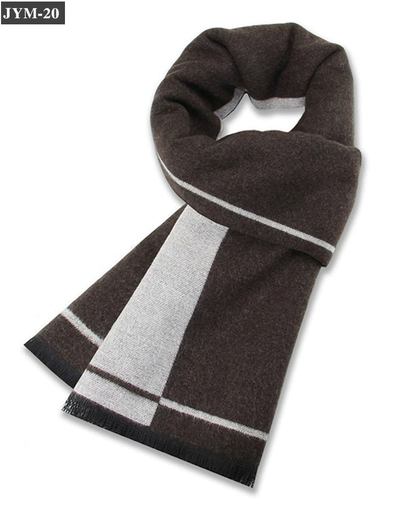 Men's Scarf Wool Blend Check Scarf