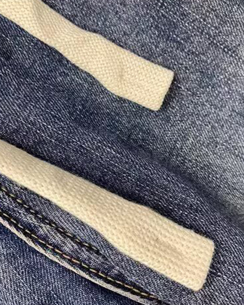 Big & Tall Men's Japanese Vintage Washed Jeans  M-8XL