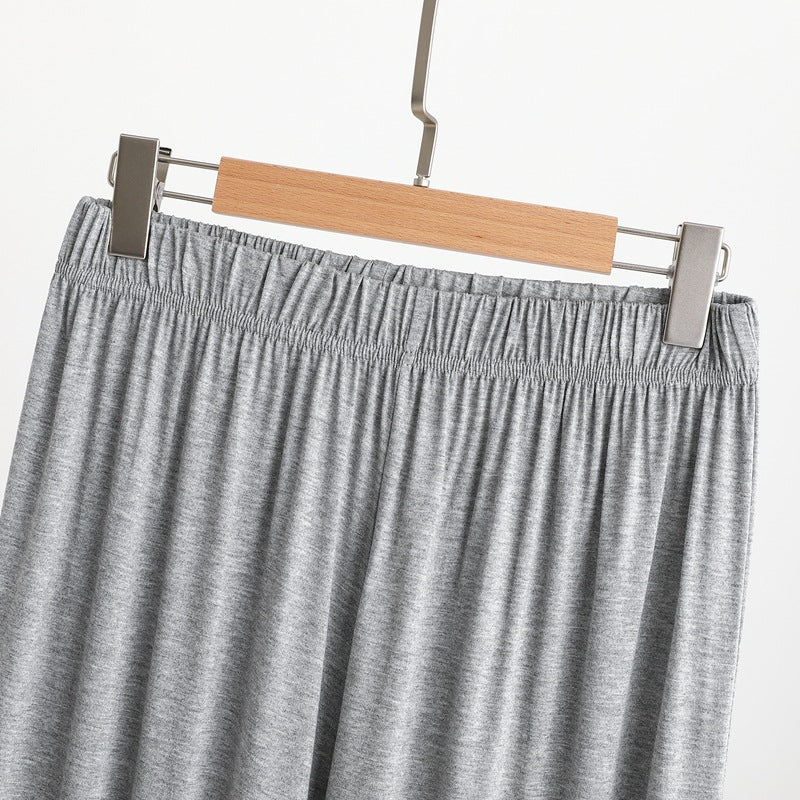 2XL-6XL Summer Modal Thin Plus Size Sports Home Trousers