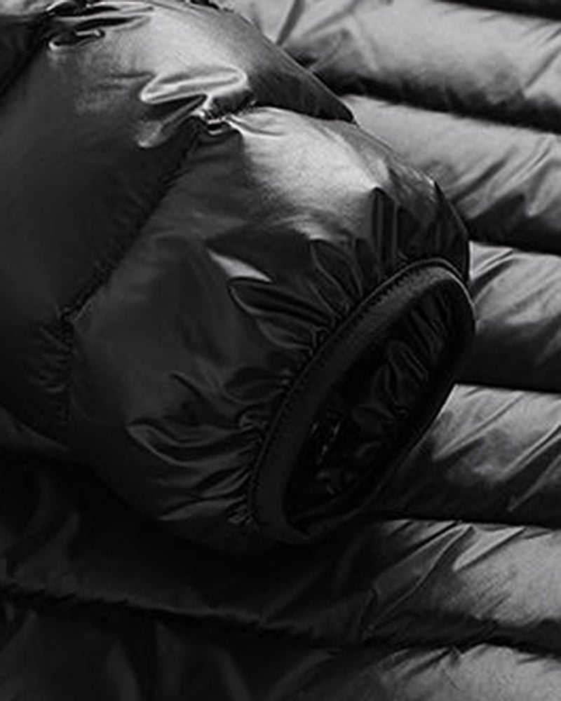 Big & Tall Men's Solid Color Vertical Collar Light Down Cotton-padded Jacket M-6XL