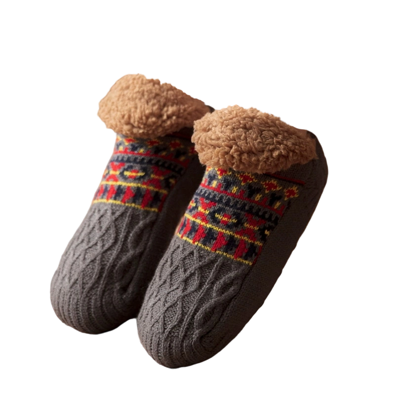 Winter Lamb Velvet Padded Home Floor Socks