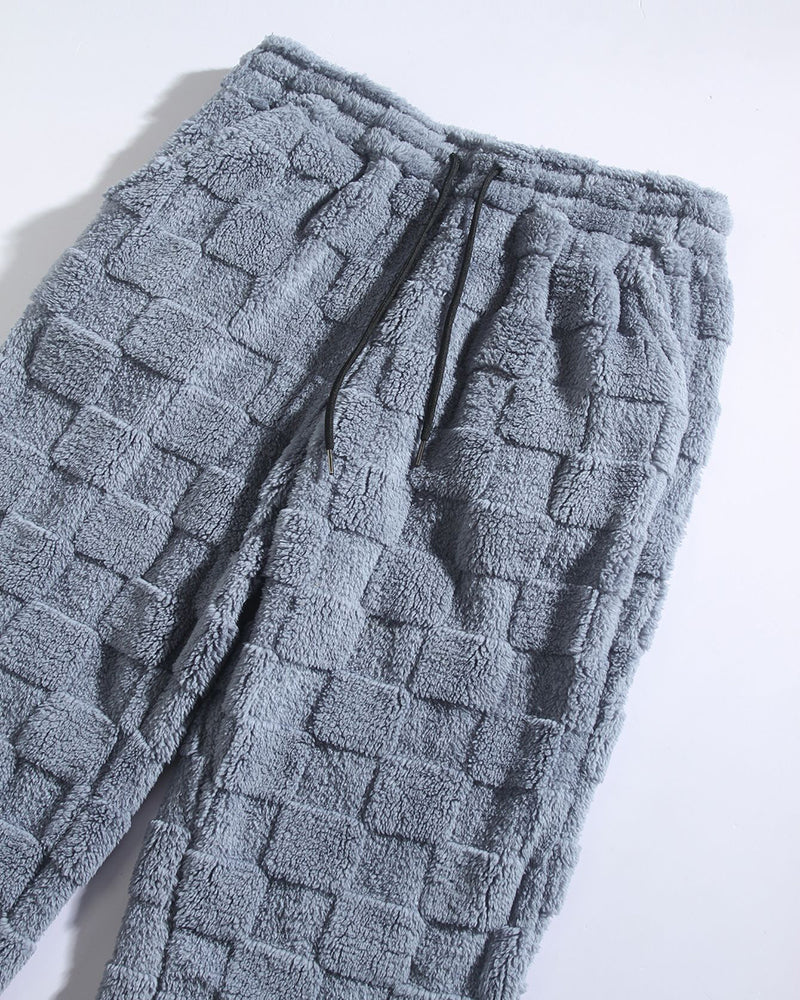 Big & Tall Men's Mao Mao Square Warm Straight Pants S-3XL