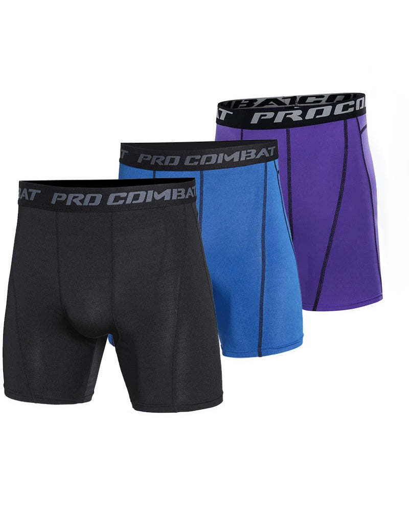 Big & Tall Men's Basketball Training Base High Elastic Quick-drying Five-point Fitness Pants S-3XL