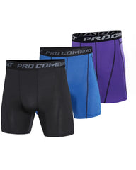 Big & Tall Men's Basketball Training Base High Elastic Quick-drying Five-point Fitness Pants S-3XL