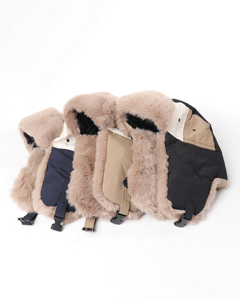 Color Matching Thick Outdoor Warm Pilot Cap