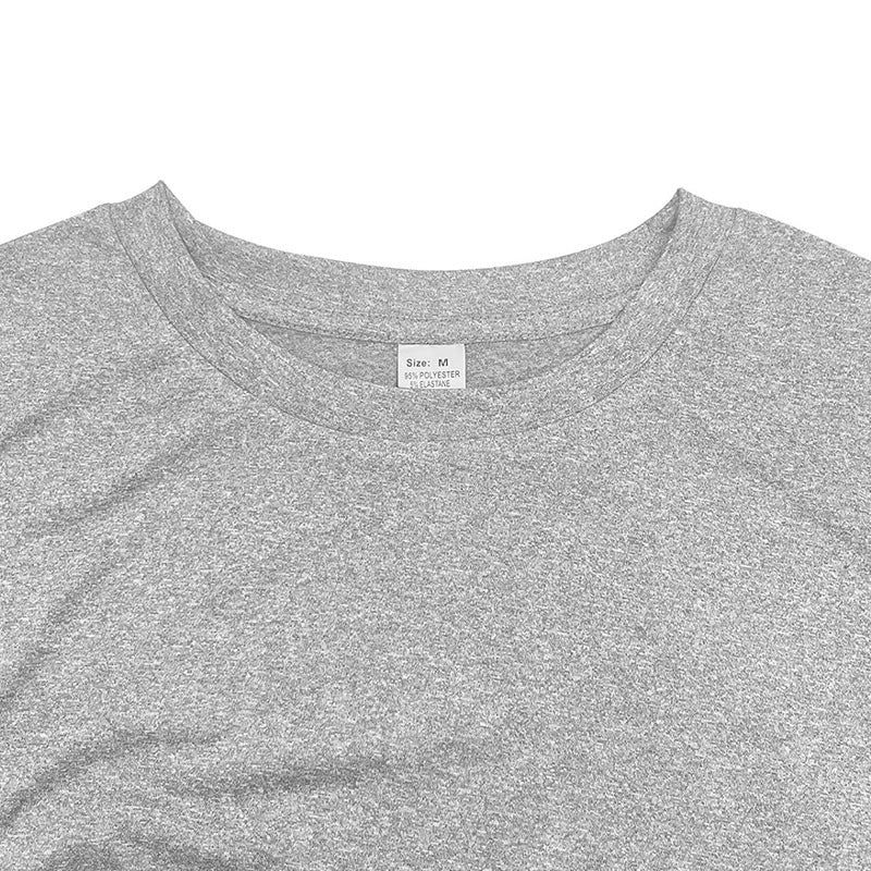 S-3XL Men's Crewneck Top Quick-drying Sports Short-sleeved T-shirt