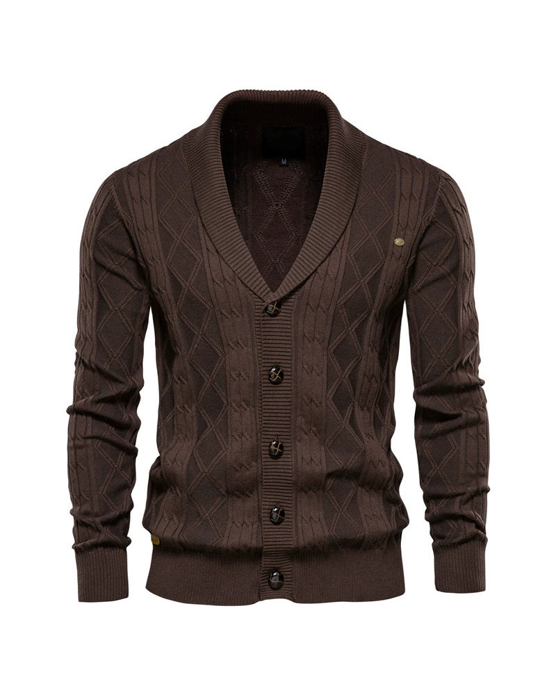 Big & Tall Men's V-Neck Long Sleeve Sweater Cardigan Coat M-3XL