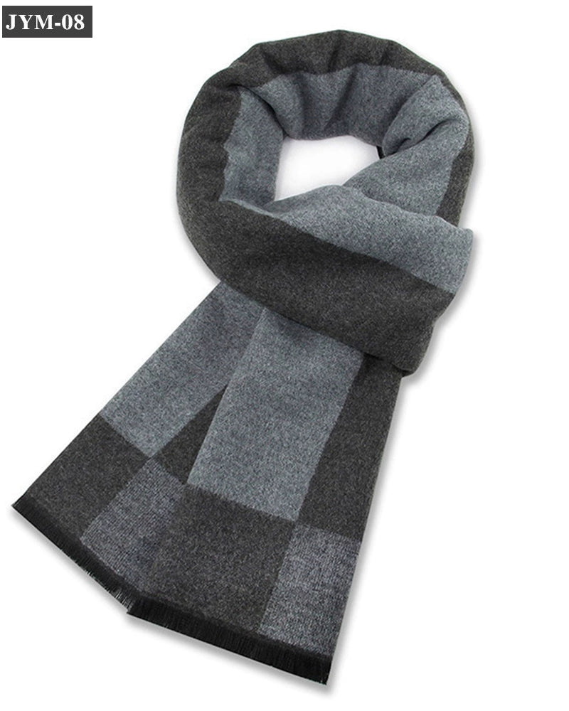 Check Wool Blend Scarf