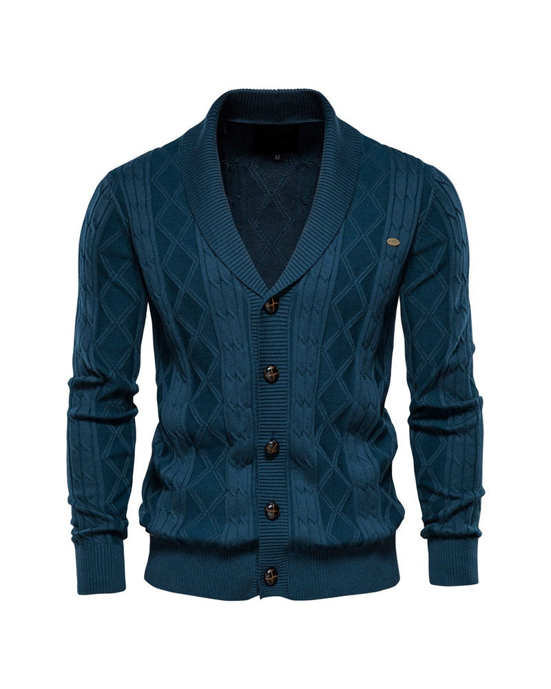 Big & Tall Men's V-Neck Long Sleeve Sweater Cardigan Coat M-3XL