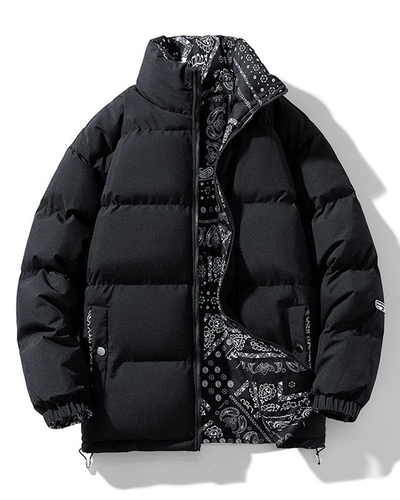 Big & Tall Men's Double-sided Cotton-padded Jacket Camouflage Winter Coat For Men And Women New Thickened Cotton-padded Jacket Korean Fashion Cotton-padded Jacket Cross-border S-4XL