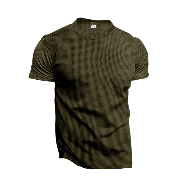 S-3XL Men's Breathable Slim Short-Sleeved T-Shirt Running