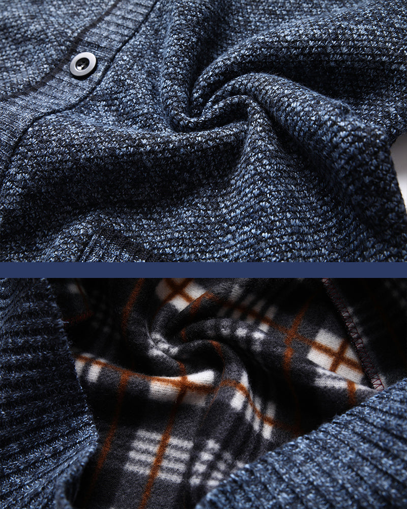 Thickened Knit Button Cardigan Sweater M-3XL