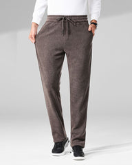 Big & Tall Men's Solid Color Thickened Loose Sports Pants Sweatpants M-5XL