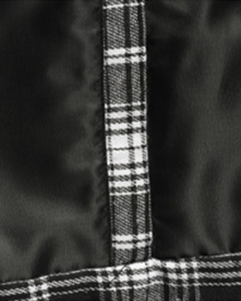 Big & Tall Men's Plaid Stitching Down Cotton Thickened Vest M-5XL