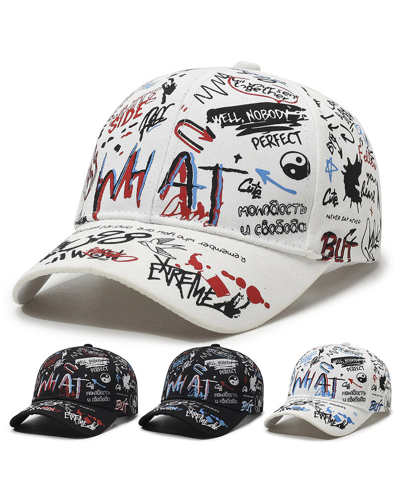 Graffiti Alphabet Print Cap