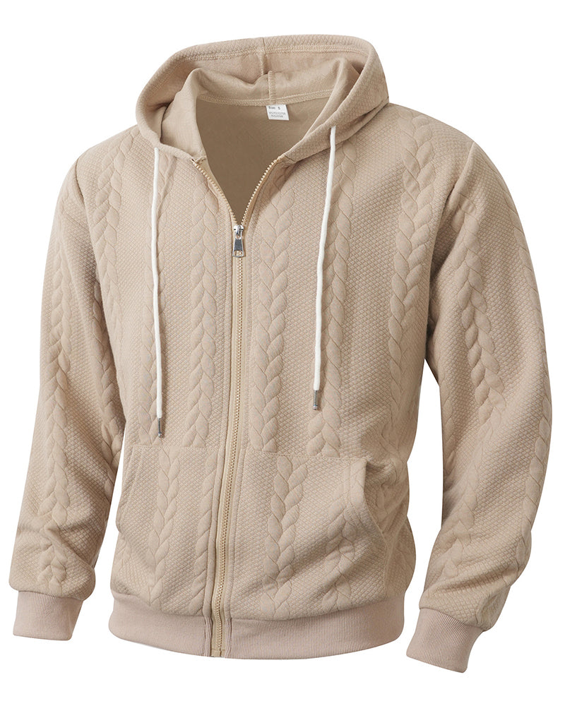 Big & Tall Men's Jacquard Hoodie Pants Set S-2XL